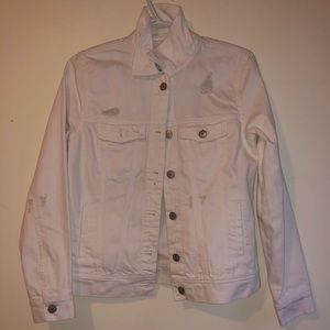 White denim jacket